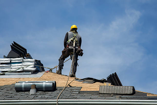 Professional Flat Roof Repair technician working in Addison, IL